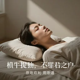 Contemplation of a peaceful reality, neurotransmission, visual image relaxing the psyche, Japanese poetry, neutral shades.