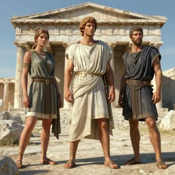 ancient greece, realistic detailed digital art by maxwell boas jessica rossier christian dimitrov anton fadeev trending on artstation cgsociety rendered in unreal engine 4 k hq