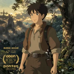 robin hood artwork by studio ghibli
