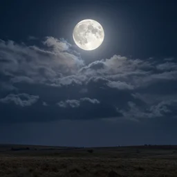 the cloudy moonlit sky, landscape art by donato giancola and greg rutkowski, digital art, trending on artstation, symmetry!!, volumetric lighting, starry sky