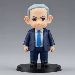 benjamin netanyahu, an anime nendoroid of benjamin netanyahu, figurine, detailed product photo