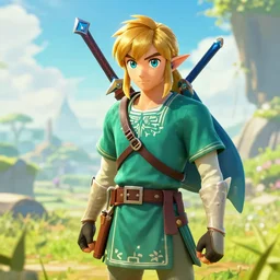genesis impact character meets link from zelda breath of the wild