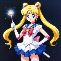 the notorious b. i. g. as sailor moon anime girl with a tutu and magic wand, sparkles, shaded lighting poster by magali villeneuve, artgerm, jeremy lipkin and michael garmash, rob rey and kentaro miura style, trending on art station