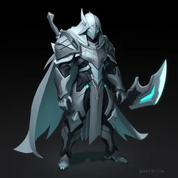 a futurstic warrior with smooth and futuristic design. concept art, character design. futuristic. smooth armor. trending on artstation, artstation contest winner. digital art