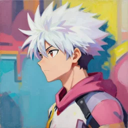 greg manchess portrait painting of ken kaneki as overwatch character, medium shot, asymmetrical, profile picture, organic painting, sunny day, matte painting, bold shapes, hard edges, street art, trending on artstation, by huang guangjian and gil elvgren and sachin teng