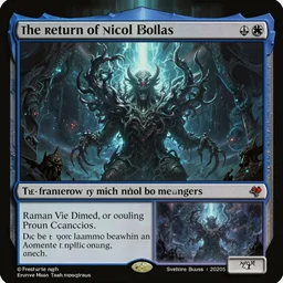 the return of nicol bolas, in the style of magic the gathering, art by raymond swanland and svetlin velinov, cosmic, terrifying, cosmic horror, god rays, intricate detail, cinematic, 8 k, cel shaded, unreal engine, featured on artstation, pixiv