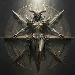 symmetry!! ancient prime evil from heaven, highly detailed, intricate, perfect lighting, perfect composition, aesthetic, good and evil, 4 k, artstation, artgerm, derek zabrocki, greg rutkowski