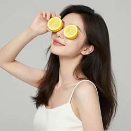 the portrait of an absurdly beautiful, graceful, elegant, sophisticated, young teen anime girl made up of lemons looking up happy, an ultrafine hyperdetailed illustration by kim jung gi, irakli nadar, intricate linework, bright colors, octopath traveler, final fantasy, unreal engine 5 highly rendered, global illumination, radiant light, detailed and intricate environment