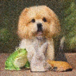 a portrait photo of dog frog rabbit gecko, award winning photography, 5 0 mm