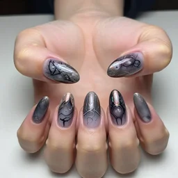 nail art by hr giger
