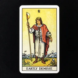 The tarot card of earthly demise.