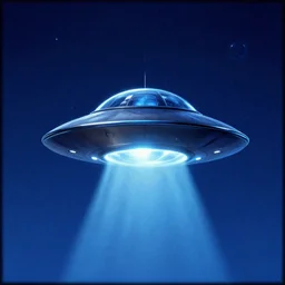 windows 7 background with a ufo