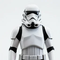 A Portrait of A Death Trooper from Star Wars, 8k, exquisite detail, cinematic, White Background, Studio Lighting