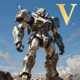 armored core v by liam wong ; outdoor, blue sky ; digital painting, photorea, cinematic,