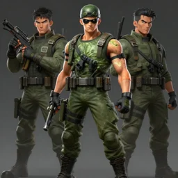 high detail character concept for commando cabbage by bayard wu, tocchini, joe fenton
