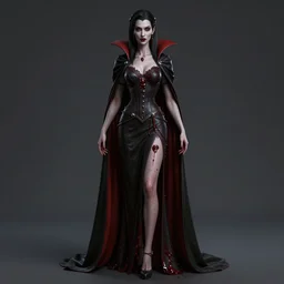 full body portrait vampire queen blood highly detailed CGsociety subtle concept art HDR hyper realistic volumetric lighting subsurface scattering unreal