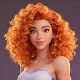 glowwave portrait of curly orange hair girls from overwatch, au naturel, hyper detailed, digital art, trending in artstation, cinematic lighting, studio quality, smooth render, unreal engine 5 rendered, 3 d octane rendered, art style by pixar dreamworks warner bros disney riot games and overwatch.