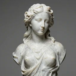 beautiful marble statue of kristen bell