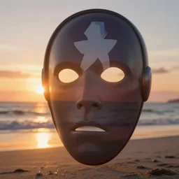 a closeup photorealistic photograph of a shadow face staring at a beatiful sunset on the beach, fantastic four theme. bright scene. fine detail. this 4 k hd image is trending on artstation, featured on behance, well - rendered, extra crisp, features intricate detail, epic composition and the style of unreal engine.