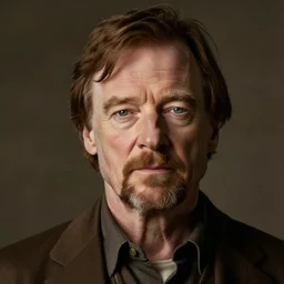 Walter White when he was a young man with medium length brown hair