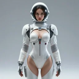 space suit girl intimate deep space, sexy, revealing outfit, symmetrical, maximalist, lily frame, art by ilya kuvshinov, rossdraws, sharp focus, art by wlop and artgerm, extreme detail, detailed drawing, hyper detailed face, mohrbacher, featured on artstation, octane render,, 8 k