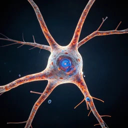 A neuron imaged by Hubble Telescope