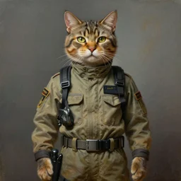 epic professional digital art of male anthropomorphic tomcat wearing air force jumpsuit, painting, by leesha hannigan, iris van herpen, artstation, cgsociety, wlop, epic, much wow, much detail, gorgeous, detailed, cinematic, masterpiece