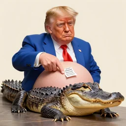 fat fingers finding nuclear codes in the belly of a gator in trumps dream