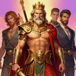 formal portrait of god poseidon. digital art by eugene de blaas, ross tran, and nasreddine dinet, vibrant color scheme, intricately detailed, artstation, magali villeneuve