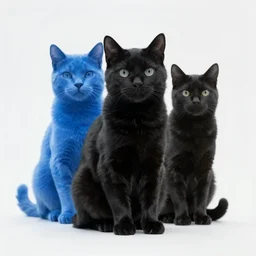 🎨 🟦 blue ⬛ black ♂🐱 - 🦇 catbat ( blue _ black _ cat _ bat ) fursona 🦇👂 streaming 🎮🖥 heterochroma 👀🟦🟩 - n 4