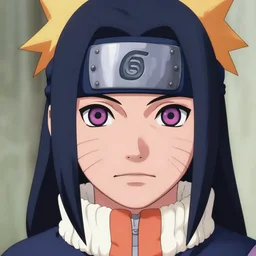 portrait of Hinata from Naruto, digital art by WLOP, highly detailed features