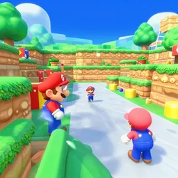 liminal space, screenshot from mario 6 4