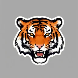 professional logotype of a tiger head
