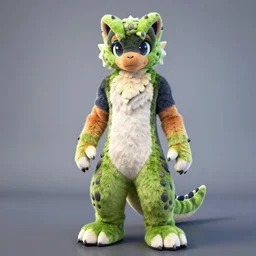 mark zuckerberg toony reptile fursuit inside metaverse