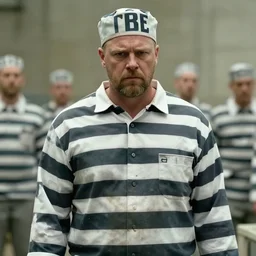 prison mike looking tough, movie still