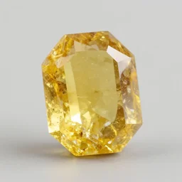 yellow crystal, game asset, neutral background