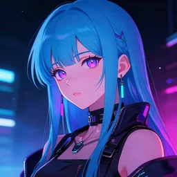 Beautiful portrait of a cyberpunk anime girl in the style of Masakazu Katsura