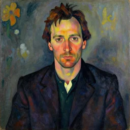 portrait of alan rickman on the style of amadeo modigliani