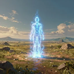 a web made of energy standing in the middle of an open battlefield, trending on artstation, cgsociety, 8 k, cinematic, unreal engine, octane render, illustration digital painting, sharp focus, art by wlop and greg rutkowski, rule of thirds, golden ratio, ambient lighting