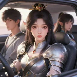elf knight princess 女 face by 司 机 and 黄 凤 年 啊, rongzhen luo, fenghua zhong, ruan jia. fine details, trending on artstation. nexon, tencent, netease, huaban, wechat, bilibili, neowiz, kakao games
