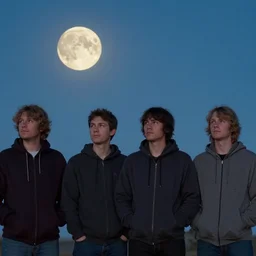 The moon, pear-shaped that night of departure, in the weeks since had stiffened to a crisp; a shape which Jack's nails, last trimmed the night before he left, have grown to meet halfway. Two thumbs trace in series each arc of their four siblings' crowns, hands hoodie-pocketed, gaze lost downstream I-5.