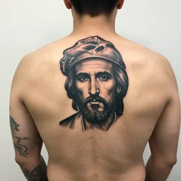 a man with a the sopranos tattoo on his back, a tattoo by richard mortensen, reddit contest winner, tattoo