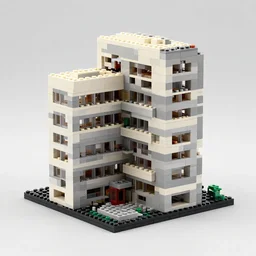 lego brutalism architecture, photography
