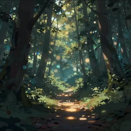 landscape, by ismail inceoglu, illustration, bokeh, cinematic, filmic, glamor shot, cinematic lighting, ray tracing reflections, rtx, woodland, cinematic