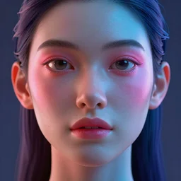 3d render face of the future, max resolution, very coherent symmetrical artwork, cinematic, high detail, octane render, unreal engine, 8k, Vibrant colors, Smooth gradients, High contrast