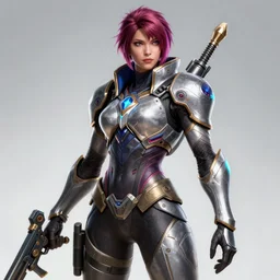 a portrait of a starcraft sniper woman, blizzard character portrait, nova, ultra realistic, wide angle, intricate details, the fifth element artifacts, highly detailed, artwork by blizzard