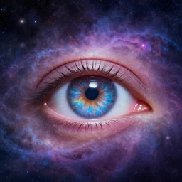 eyes are portals to other galaxies
