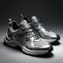 a cocncept of futuristic sneakers, grim - lighting, high - contrast, intricate, elegant, highly detailed, digital painting, artstation, concept art, smooth, sharp focus, illustration