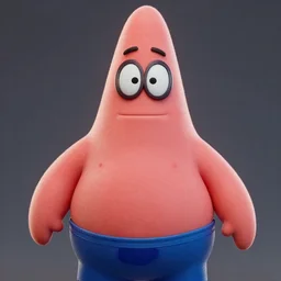 patrick star as spiderman movie poster