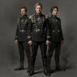 portrait of a stoic looking john oliver and adam driver, full body, military uniform, fantasy, intricate, elegant, beautiful, highly detailed, charcoal, centered, dark, smokey, digital painting, artstation, concept art, smooth, sharp focus, illustration, art by artgerm and greg rutkowski and alphonse mucha